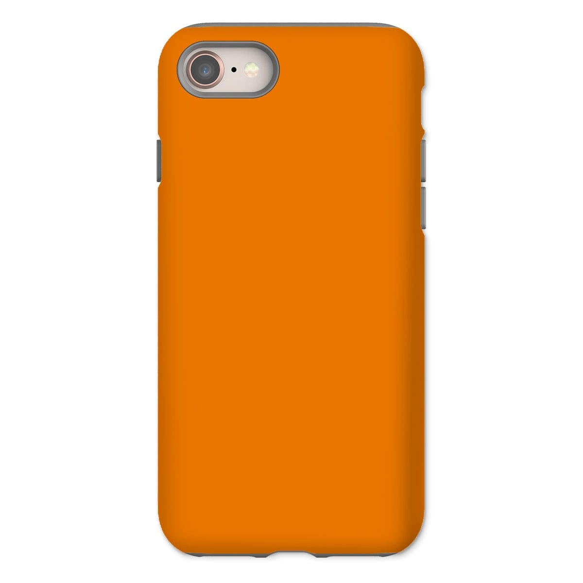 Casezest Mobile Phone Case for iPhone 8 / Gloss Pure Orange Design