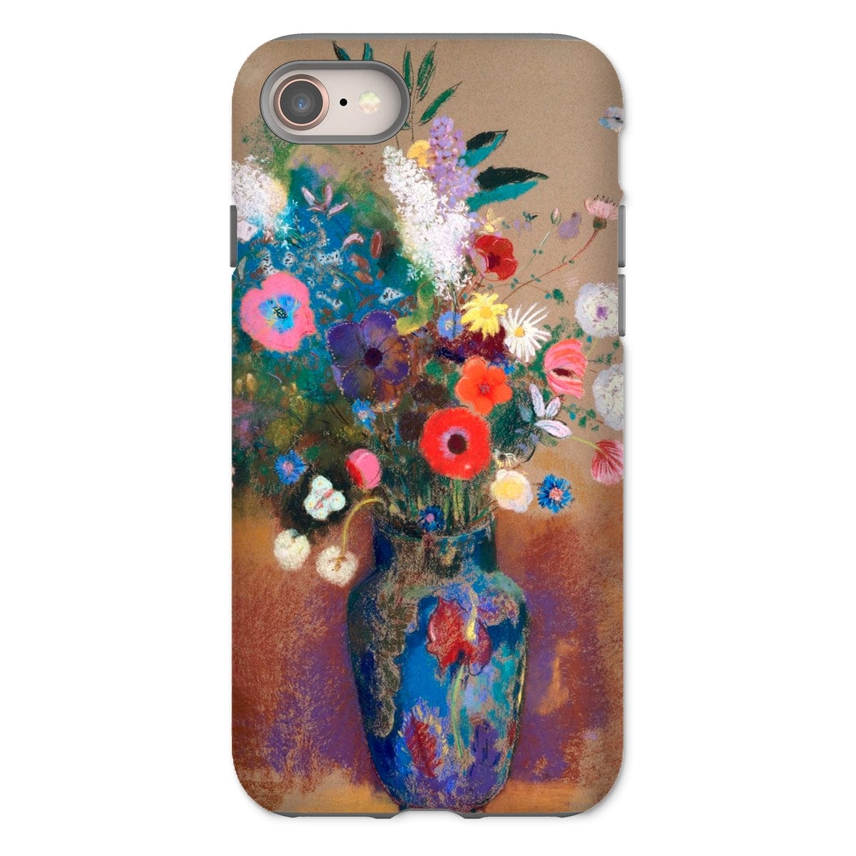 Casezest Mobile Phone Case for iPhone 8 / Gloss Redon Bouquet of Flowers Design