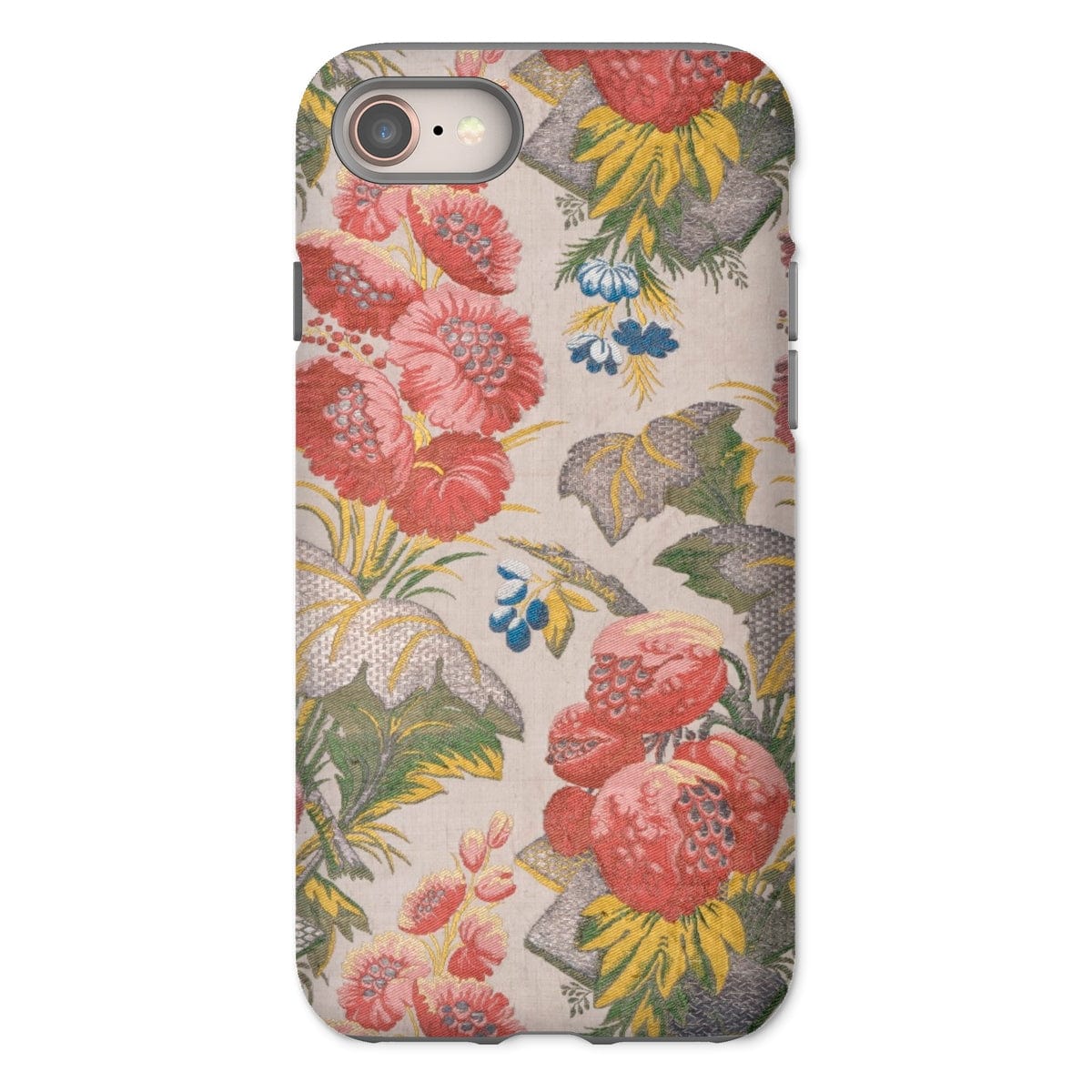 Casezest Mobile Phone Case for iPhone 8 / Gloss Revel Floral Textile Design