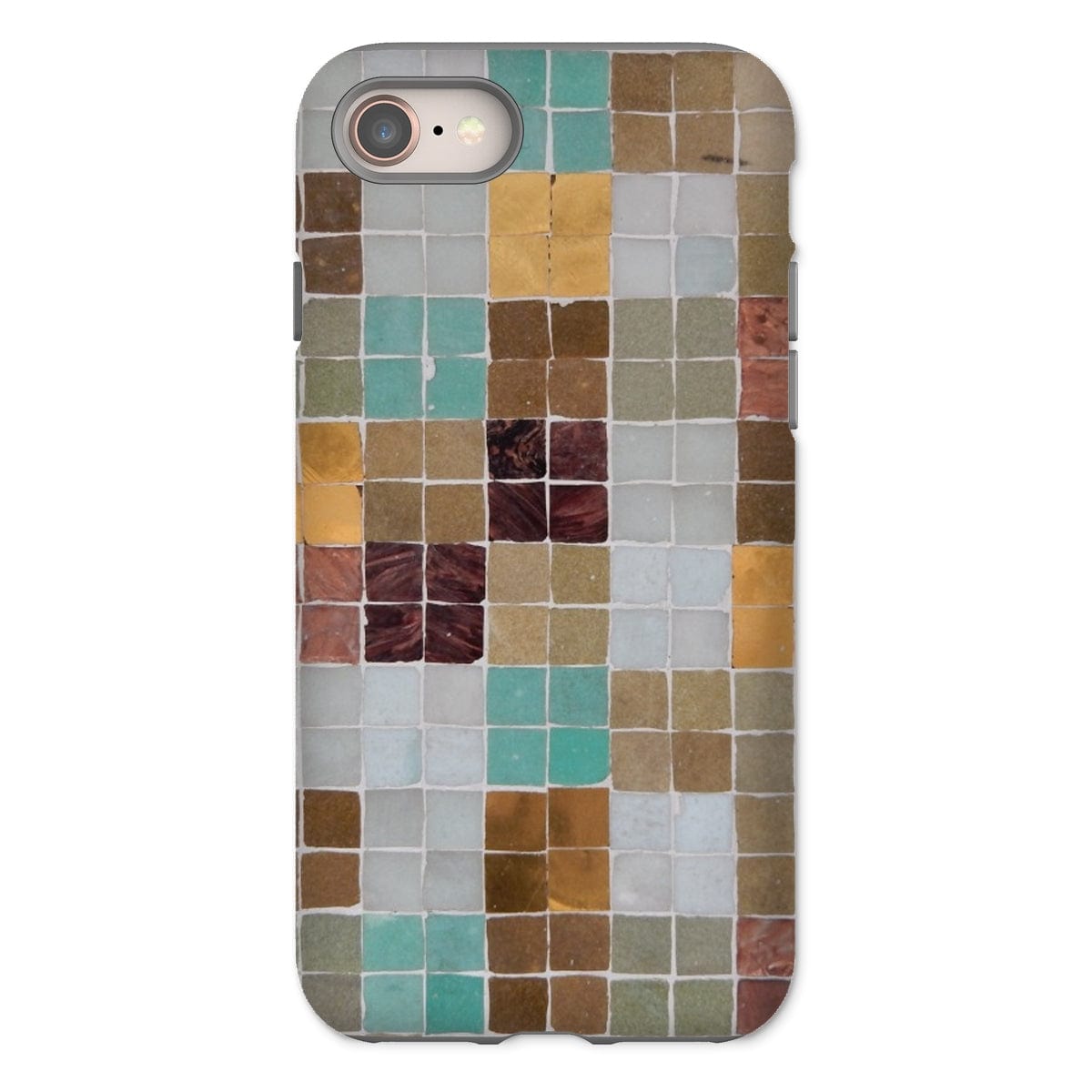 Casezest Mobile Phone Case for iPhone 8 / Gloss Soft Mosaic Tile Design