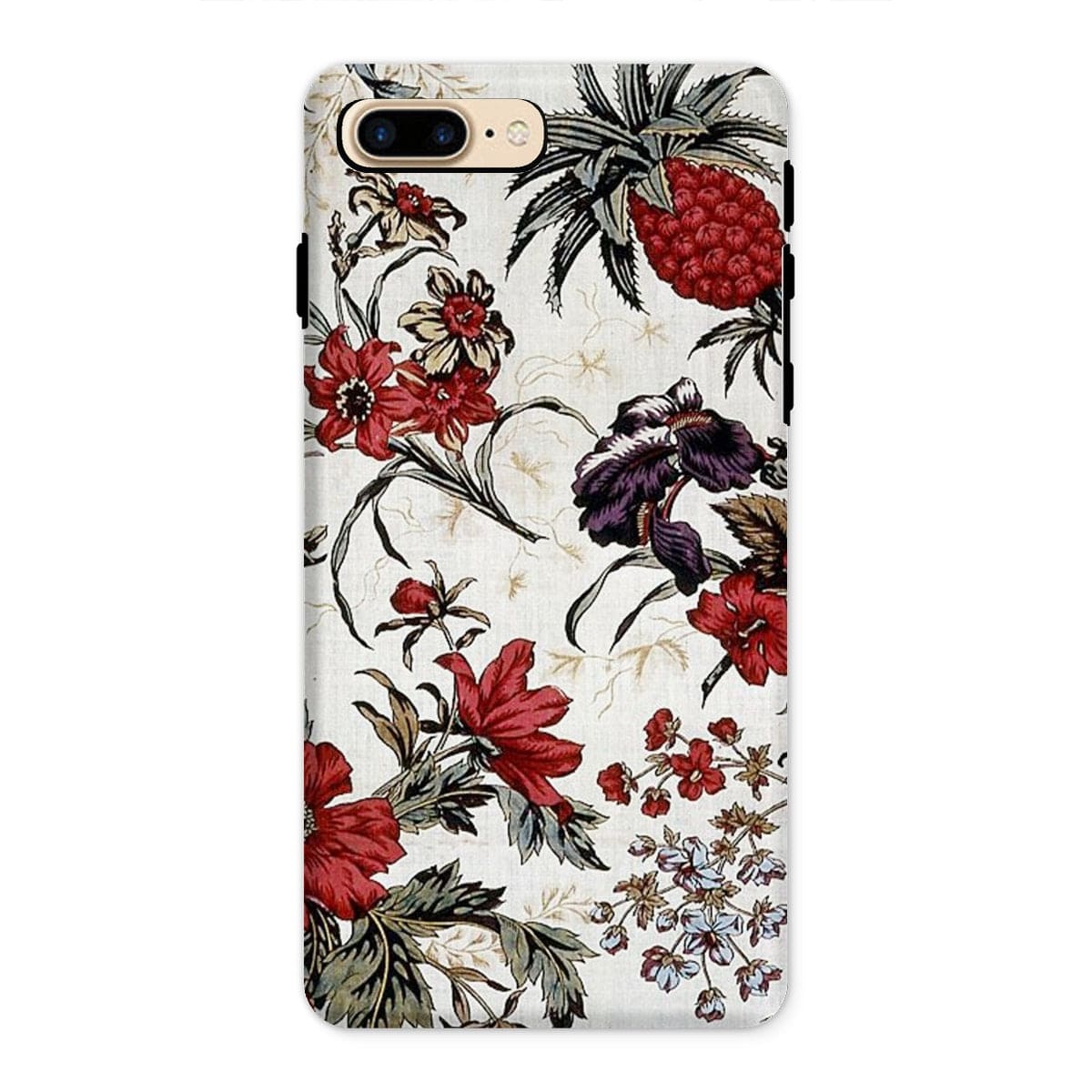 Casezest Mobile Phone Case for iPhone 8 Plus / Gloss Antique Floral Design