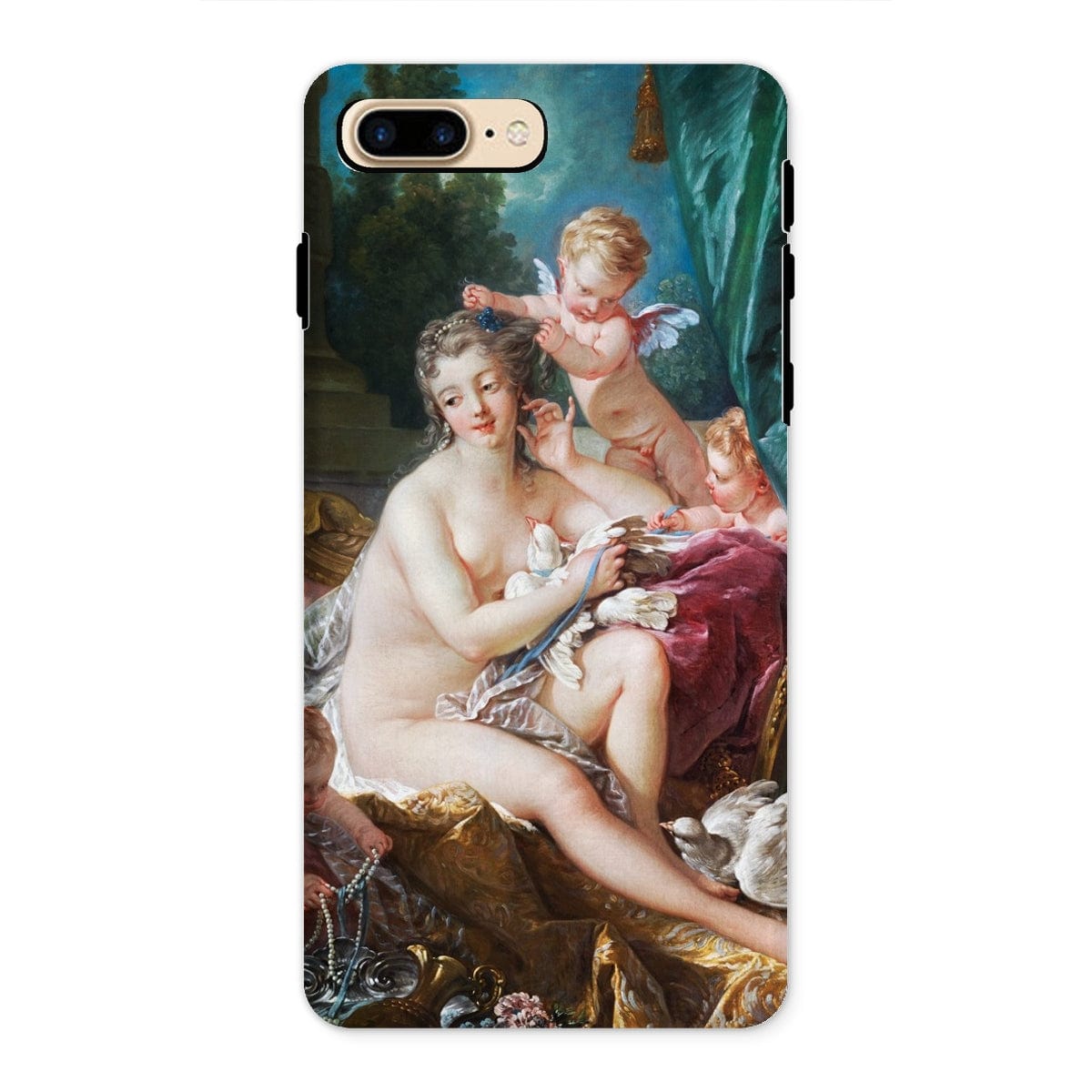 Casezest Mobile Phone Case for iPhone 8 Plus / Gloss Boucher Toilette of Venus Design