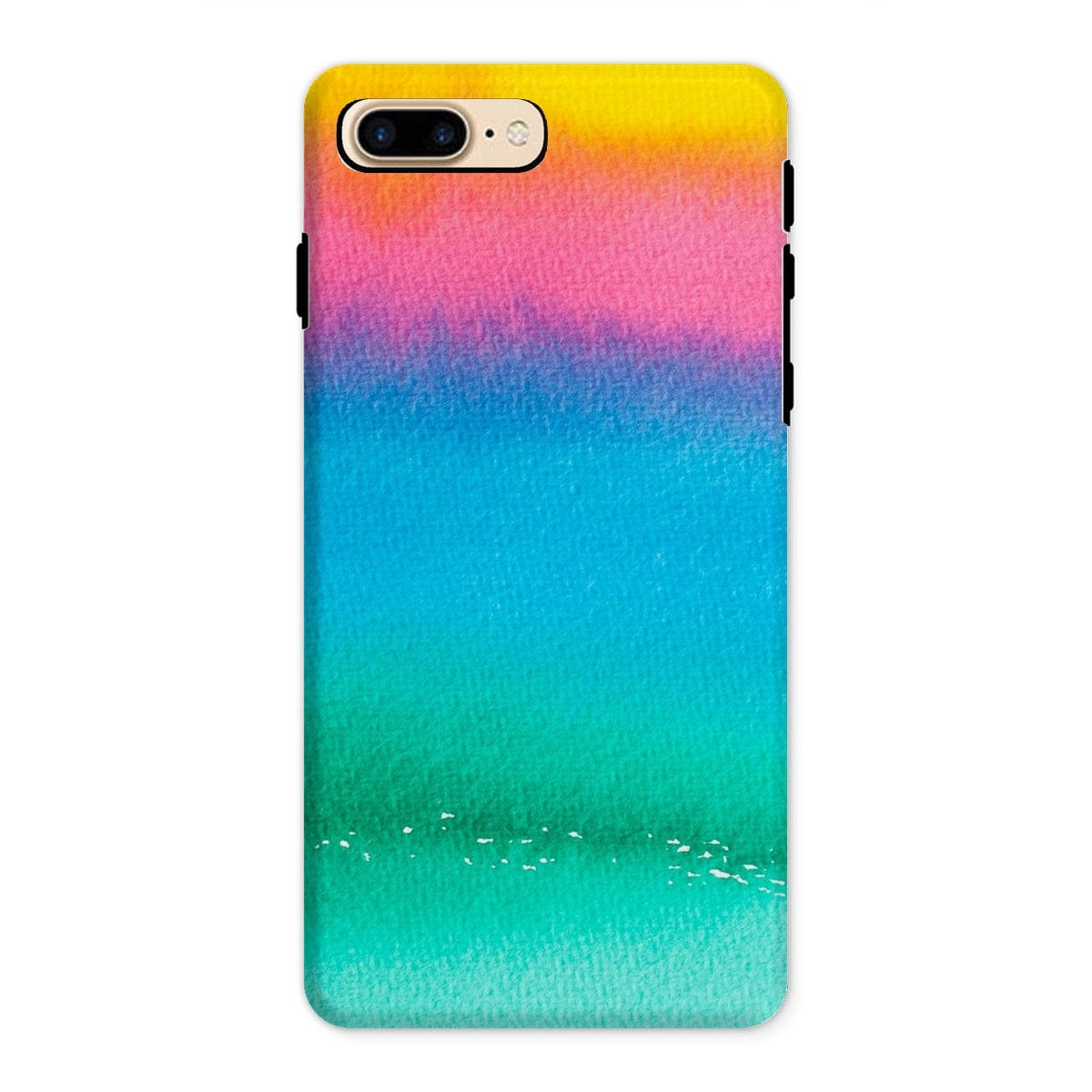 Casezest Mobile Phone Case for iPhone 8 Plus / Gloss Bright Watercolour Design