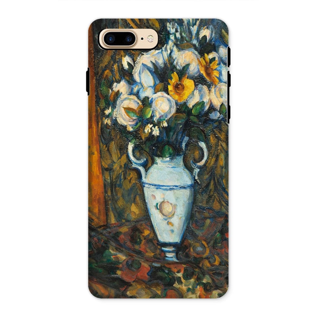 Casezest Mobile Phone Case for iPhone 8 Plus / Gloss Cézanne Vase of Flowers Design