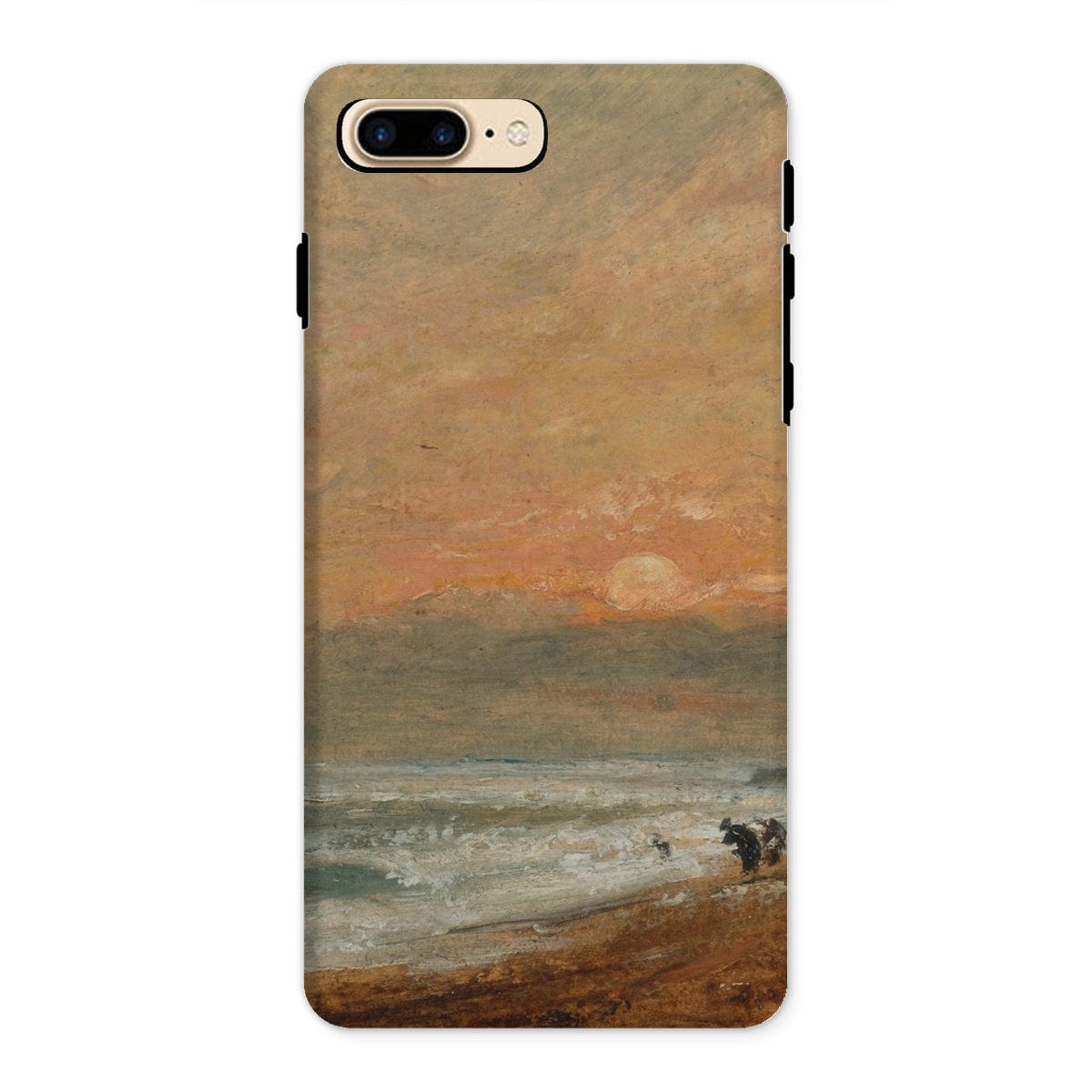 Casezest Mobile Phone Case for iPhone 8 Plus / Gloss Constable Hove Beach Design