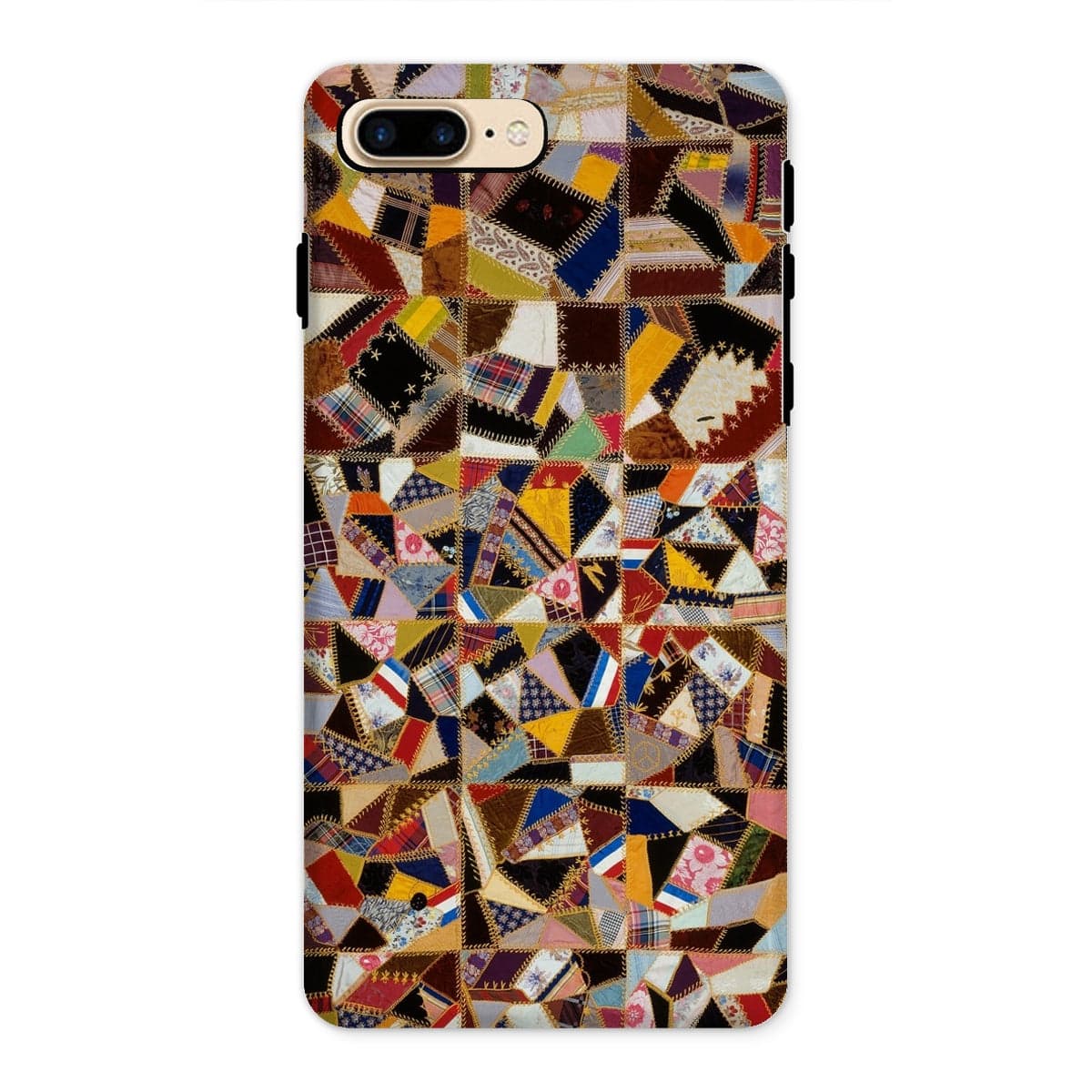 Casezest Mobile Phone Case for iPhone 8 Plus / Gloss Crazy Pattern Quilt Design