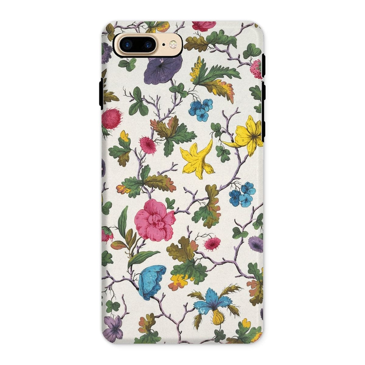 Casezest Mobile Phone Case for iPhone 8 Plus / Gloss DuBois Floral Design