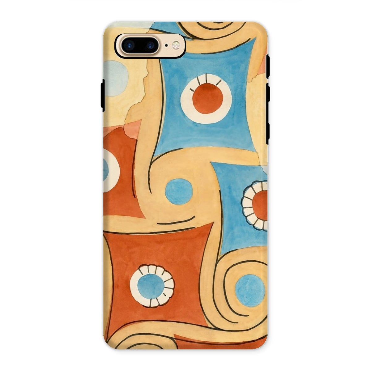 Casezest Mobile Phone Case for iPhone 8 Plus / Gloss Egyptian Ceiling Design