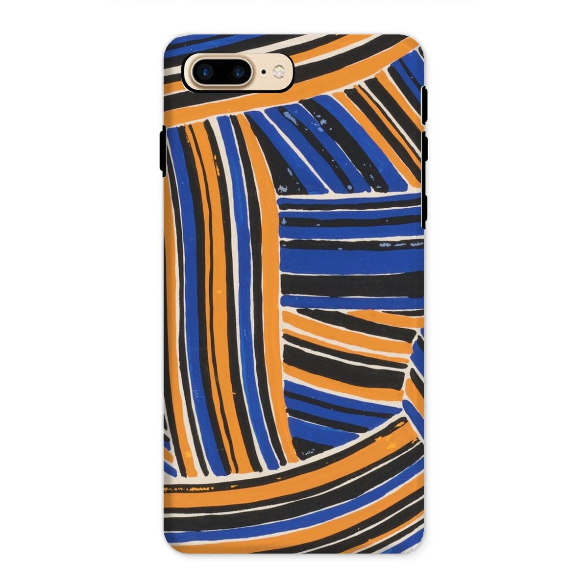 Casezest Mobile Phone Case for iPhone 8 Plus / Gloss Férier Stripe Design