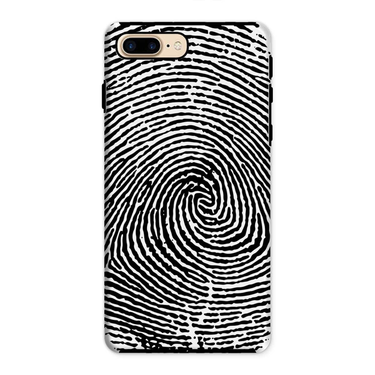 Casezest Mobile Phone Case for iPhone 8 Plus / Gloss Fingerprint Design