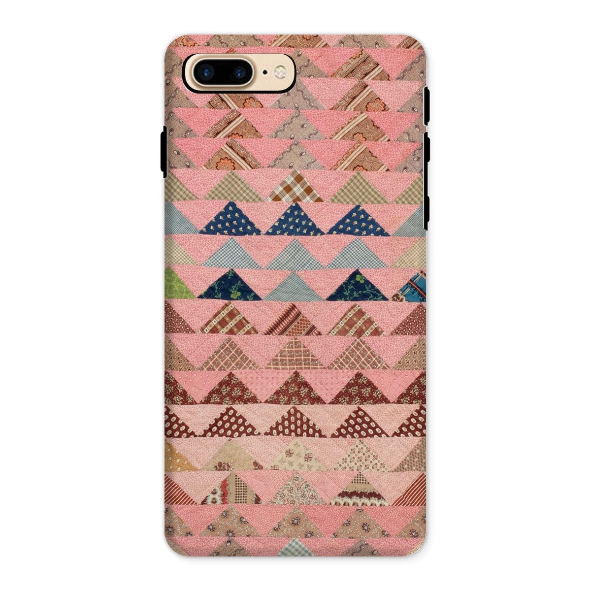 Casezest Mobile Phone Case for iPhone 8 Plus / Gloss Flying Geese Quilt Design