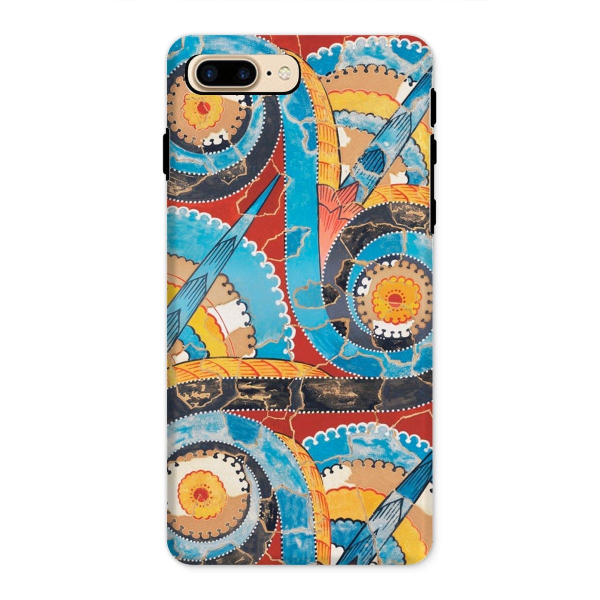 Casezest Mobile Phone Case for iPhone 8 Plus / Gloss Gilliéron Spiral Frieze Design