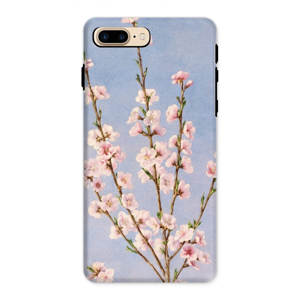 Casezest Mobile Phone Case for iPhone 8 Plus / Gloss Hill Peach Blossoms Design