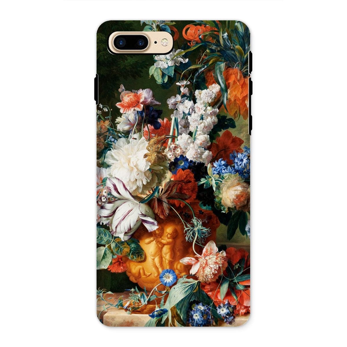 Casezest Mobile Phone Case for iPhone 8 Plus / Gloss Huysum Bouquet Design