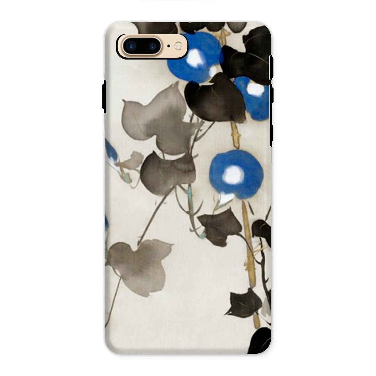 Casezest Mobile Phone Case for iPhone 8 Plus / Gloss Kamisaka Flowers Design