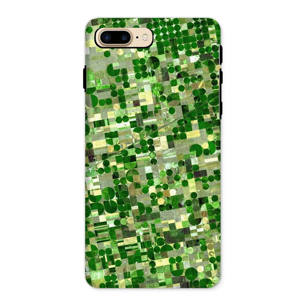 Casezest Mobile Phone Case for iPhone 8 Plus / Gloss Kansas Crop Circles Design