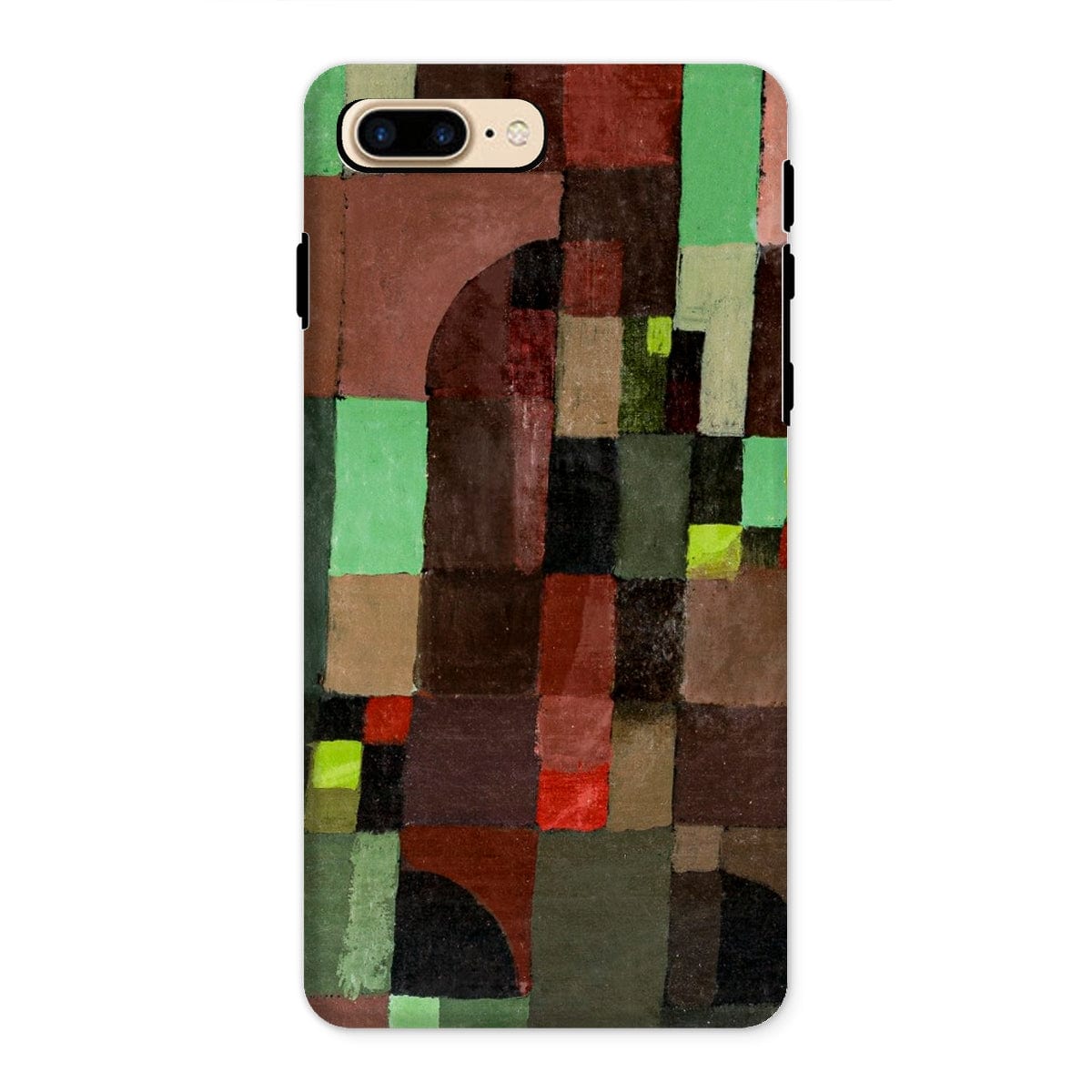 Casezest Mobile Phone Case for iPhone 8 Plus / Gloss Klee Red and Green Design