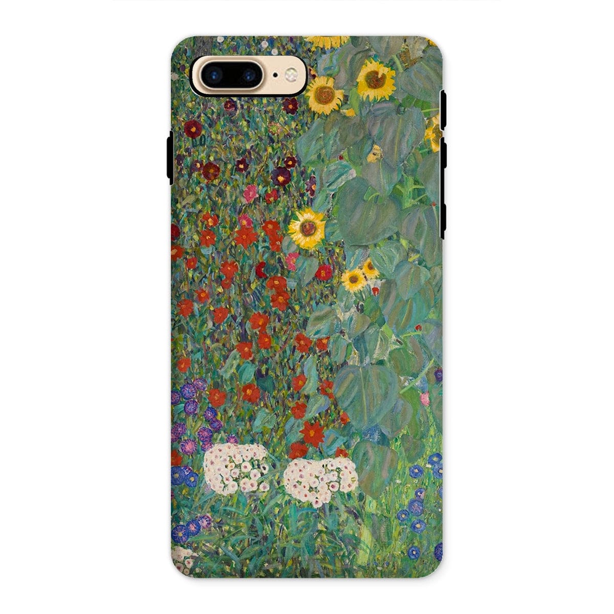 Casezest Mobile Phone Case for iPhone 8 Plus / Gloss Klimt Farm Garden Design