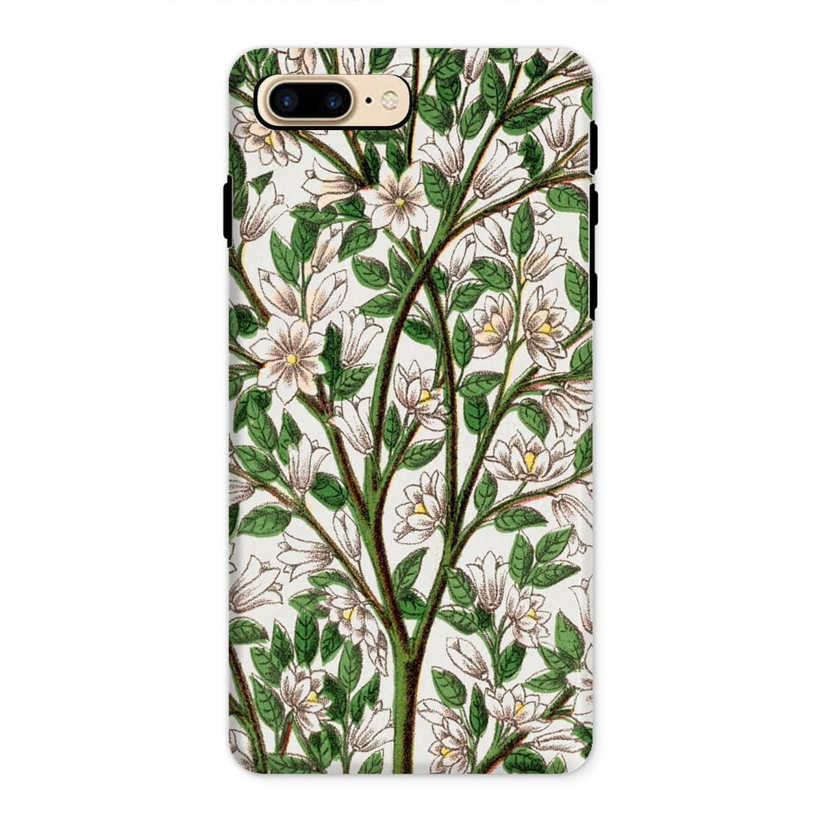 Casezest Mobile Phone Case for iPhone 8 Plus / Gloss Magnolia Lithograph Design