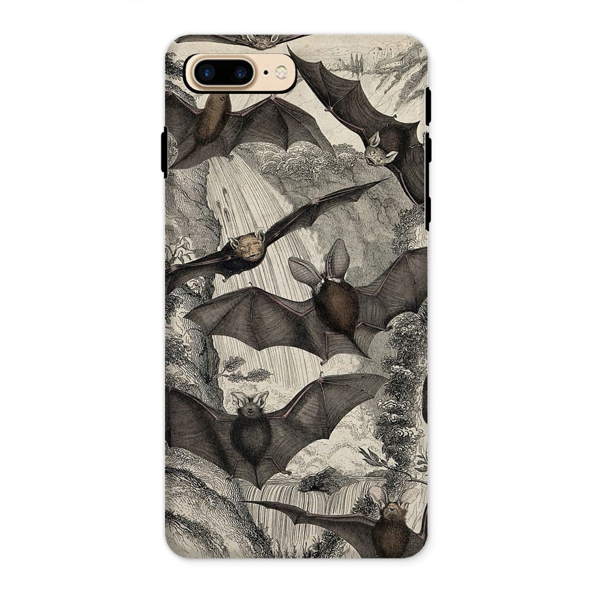 Casezest Mobile Phone Case for iPhone 8 Plus / Gloss Milne Bats Design