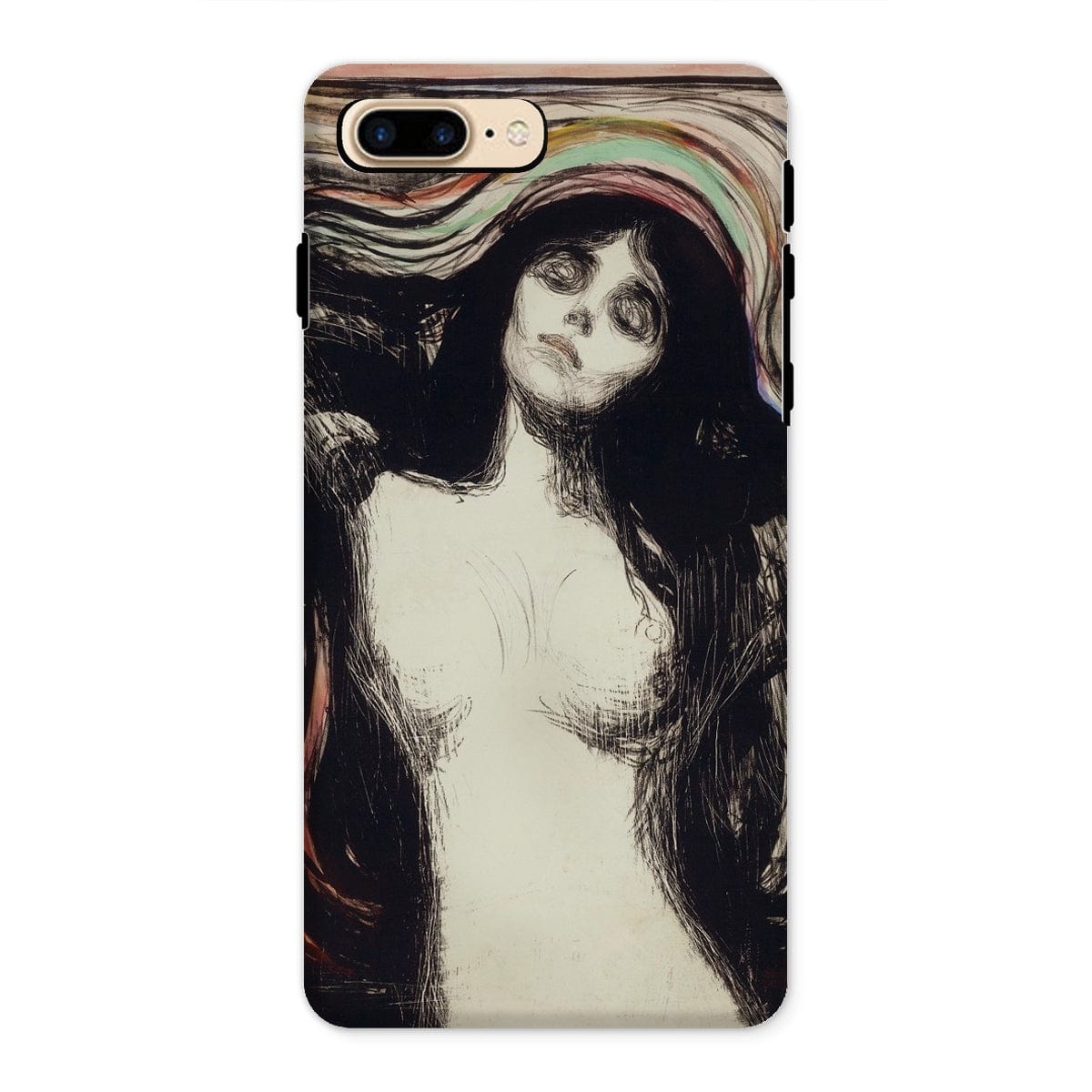 Casezest Mobile Phone Case for iPhone 8 Plus / Gloss Munch Madonna Design