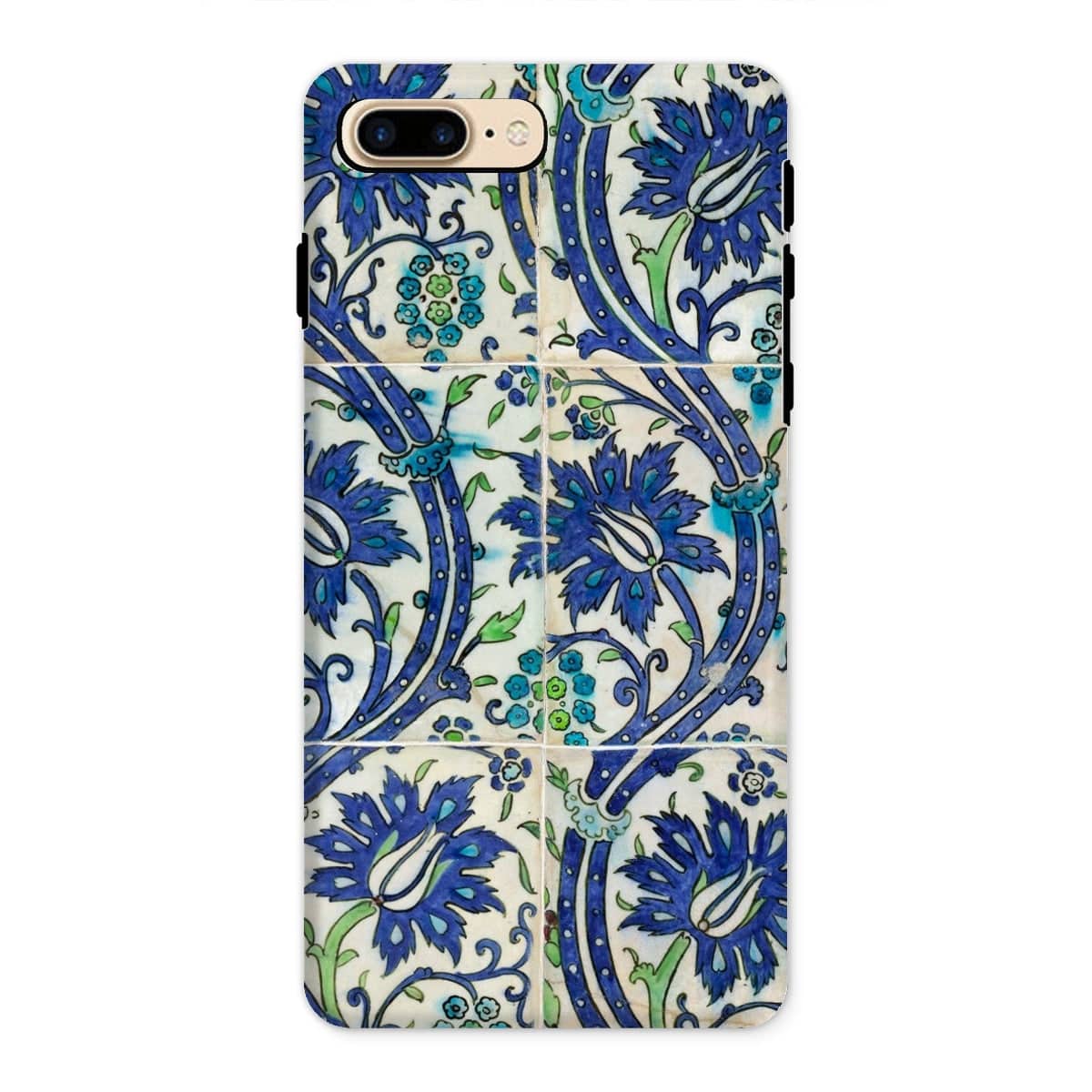 Casezest Mobile Phone Case for iPhone 8 Plus / Gloss Old Vine Tile Design