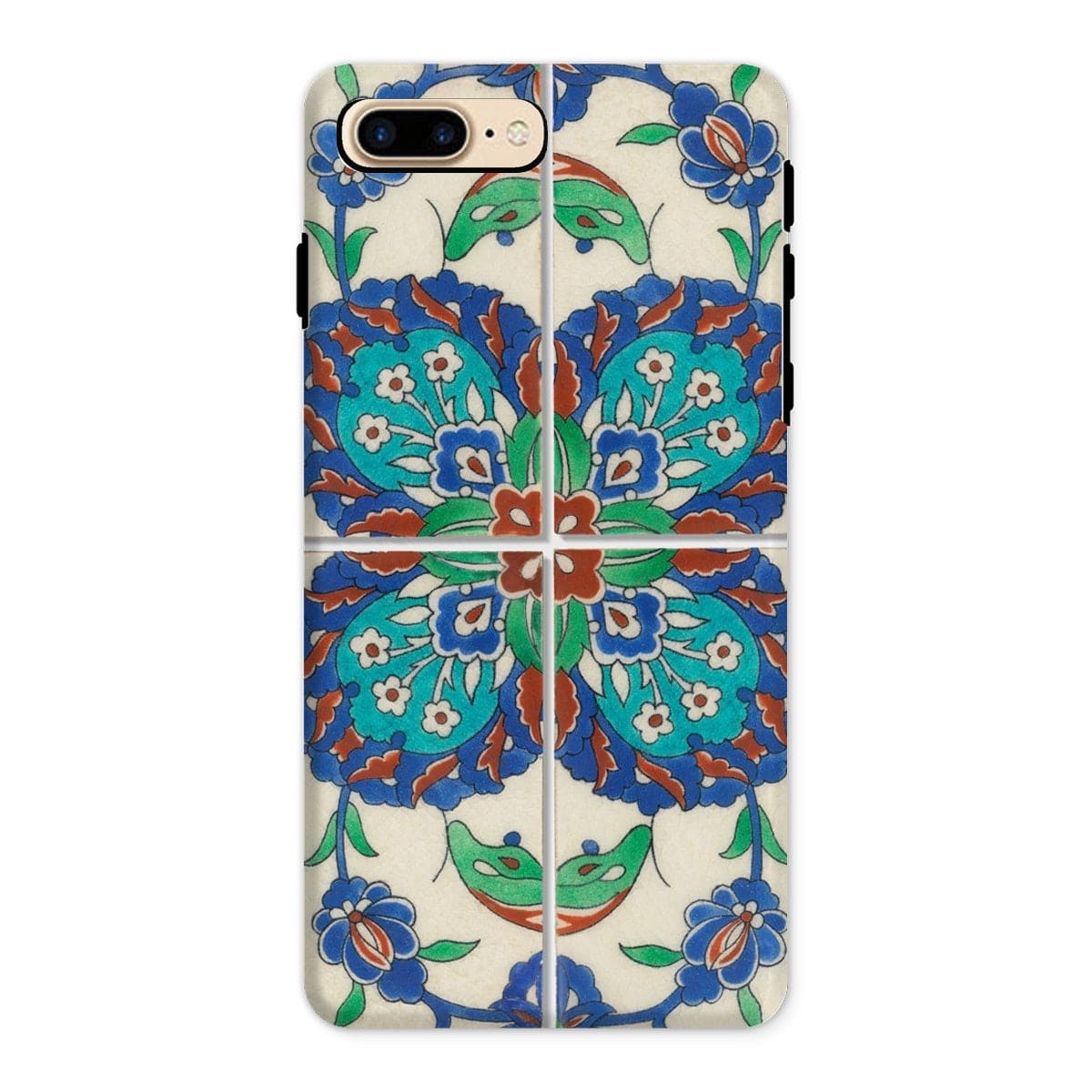 Casezest Mobile Phone Case for iPhone 8 Plus / Gloss Persian Style Tile Design