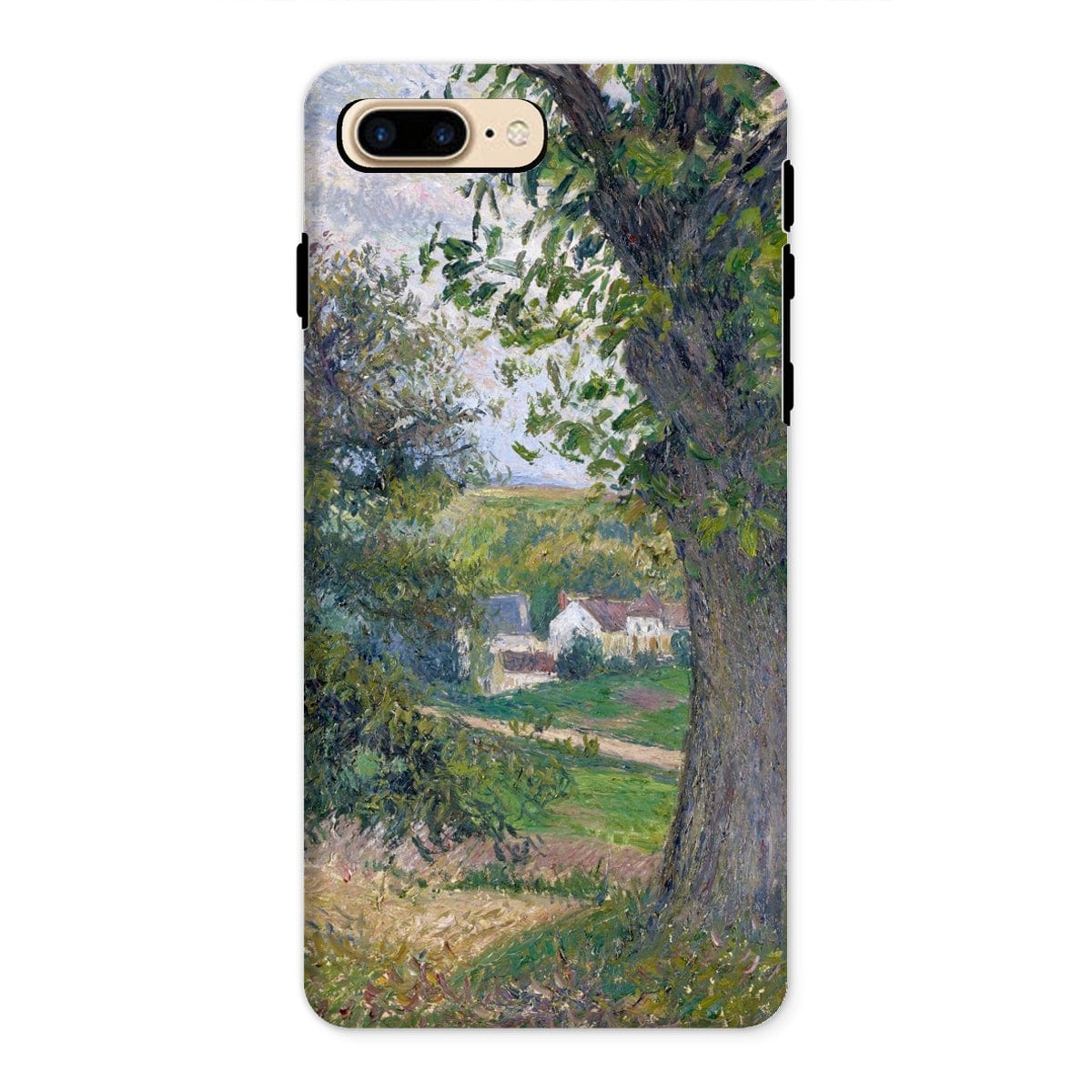 Casezest Mobile Phone Case for iPhone 8 Plus / Gloss Pissarro Chestnut Trees Design