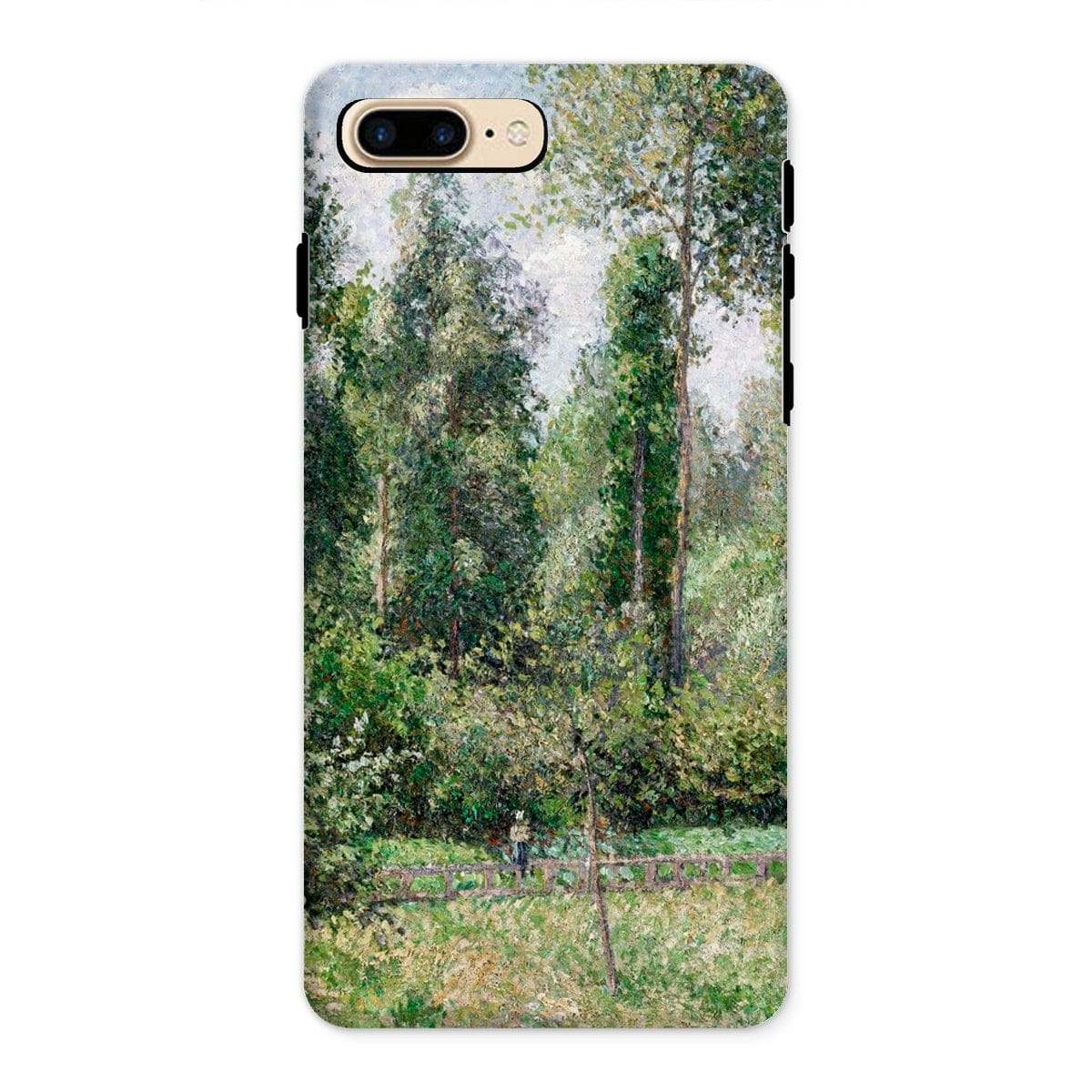 Casezest Mobile Phone Case for iPhone 8 Plus / Gloss Pissarro Poplars Design