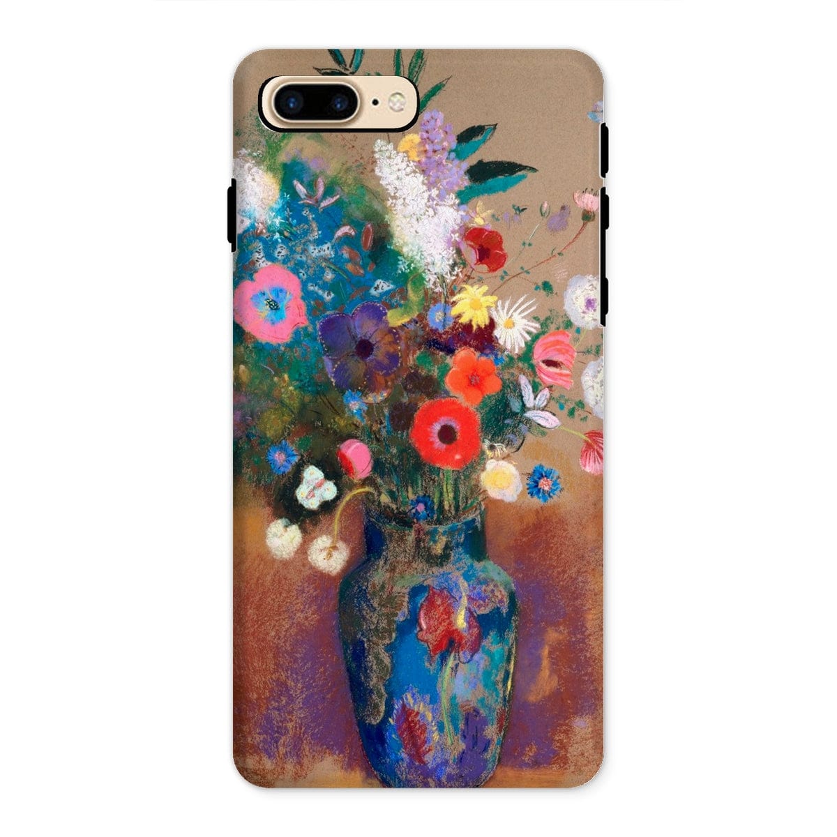 Casezest Mobile Phone Case for iPhone 8 Plus / Gloss Redon Bouquet of Flowers Design