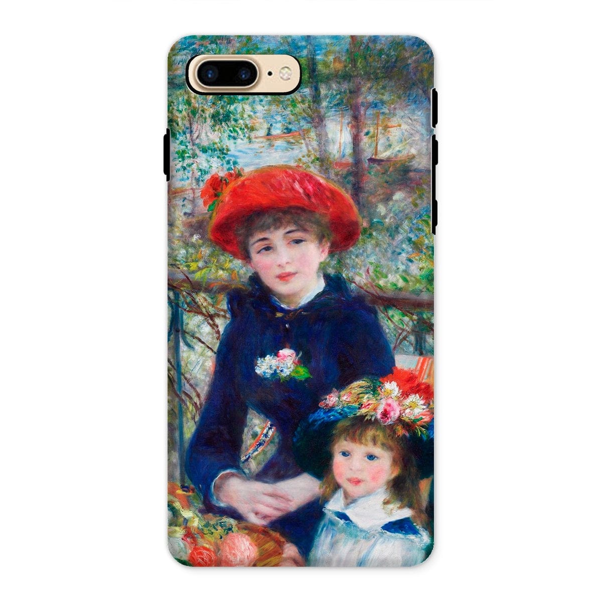 Casezest Mobile Phone Case for iPhone 8 Plus / Gloss Renoir Two Sisters Design