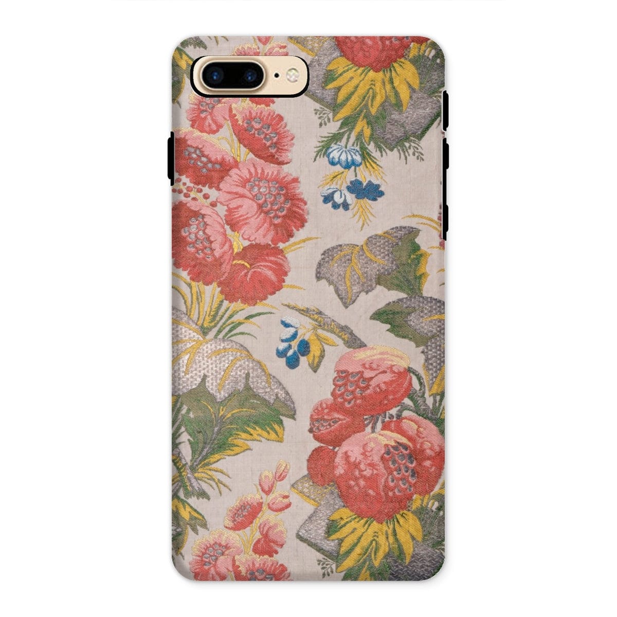 Casezest Mobile Phone Case for iPhone 8 Plus / Gloss Revel Floral Textile Design