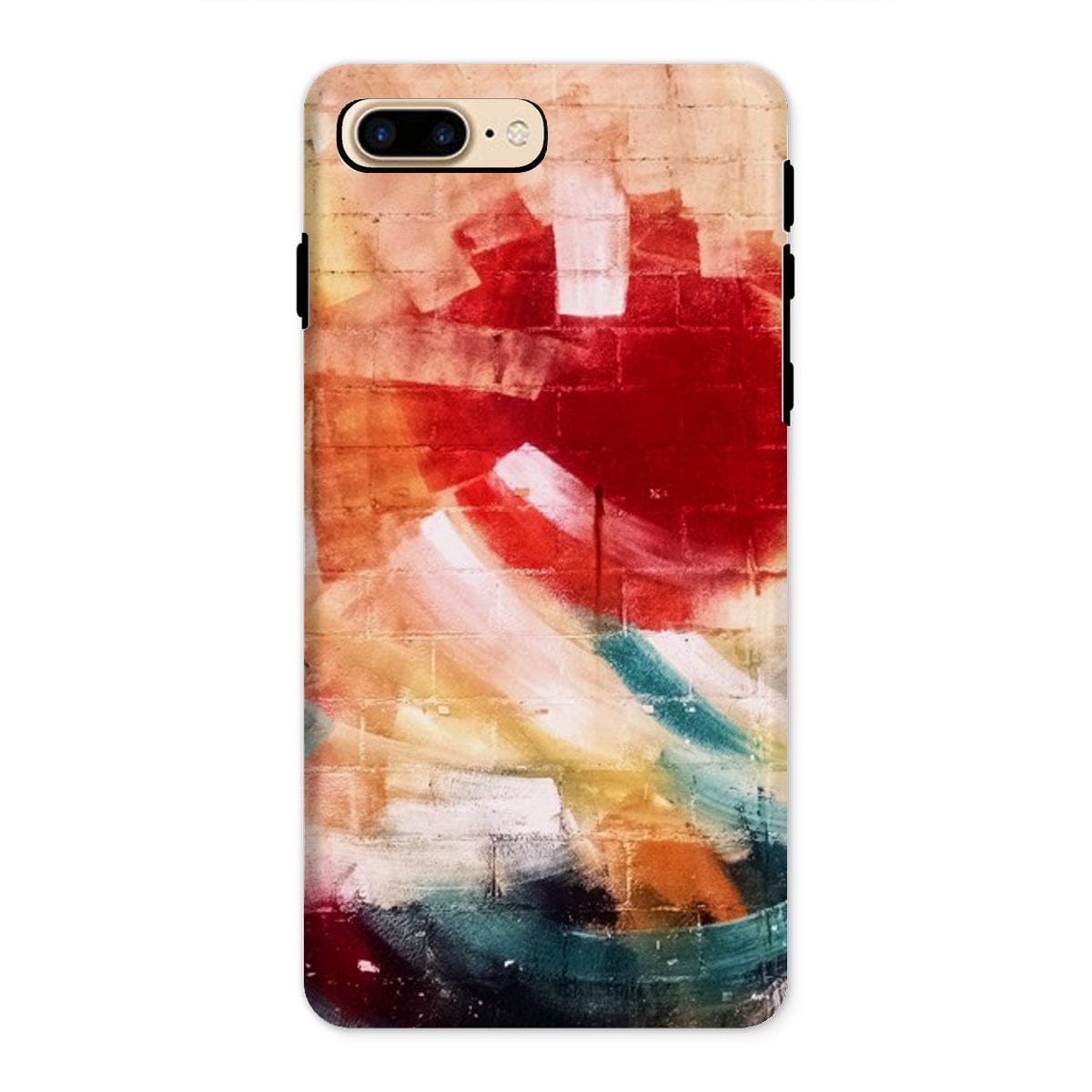 Casezest Mobile Phone Case for iPhone 8 Plus / Gloss Santa Tecla Painted Wall Design