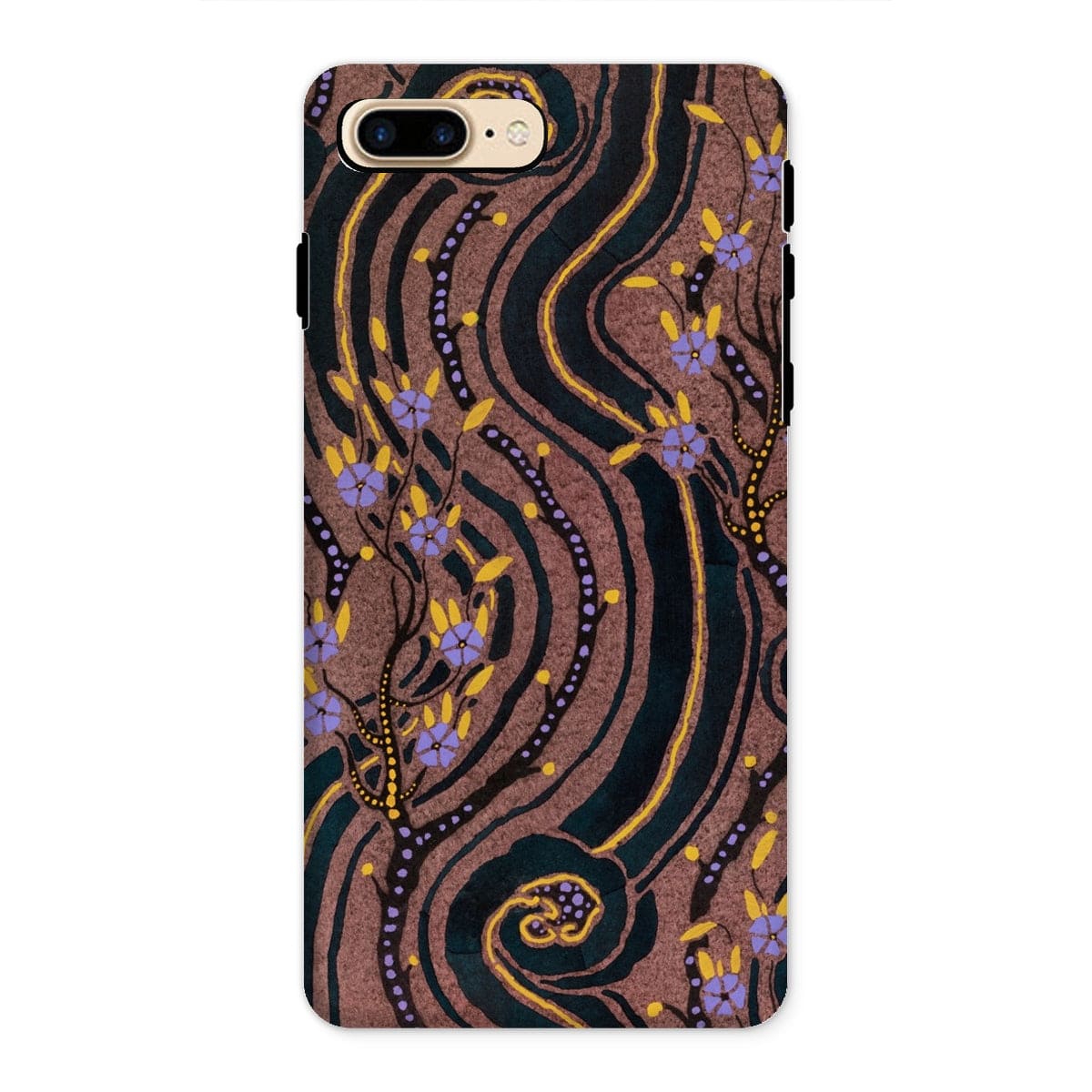 Casezest Mobile Phone Case for iPhone 8 Plus / Gloss Séguy Deco Flower Design