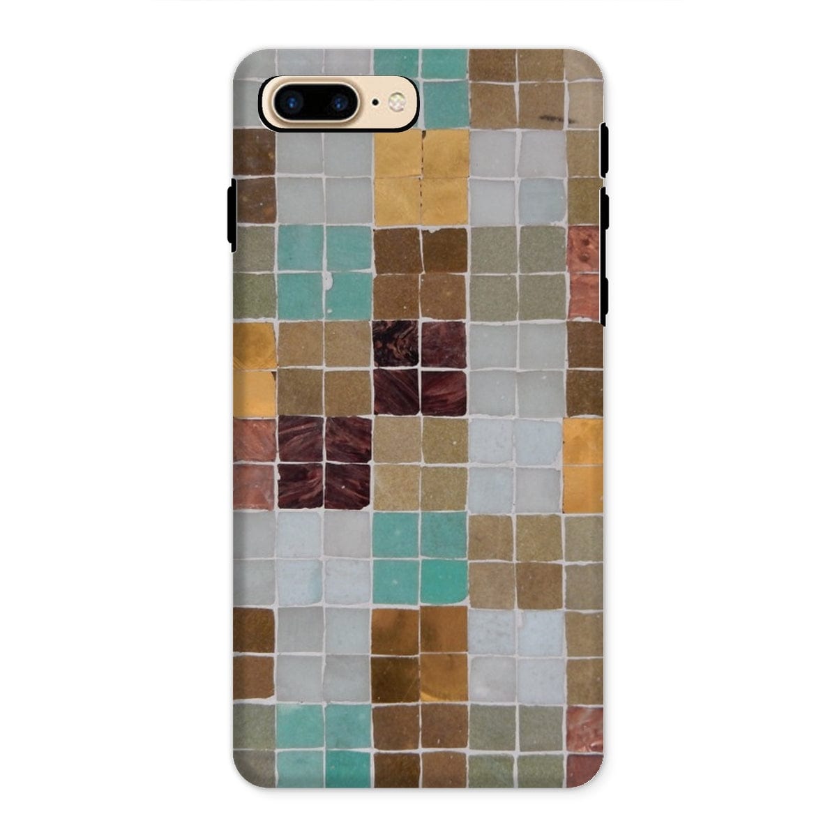 Casezest Mobile Phone Case for iPhone 8 Plus / Gloss Soft Mosaic Tile Design