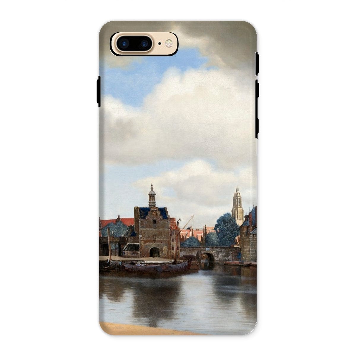 Casezest Mobile Phone Case for iPhone 8 Plus / Gloss Vermeer View of Delft Design