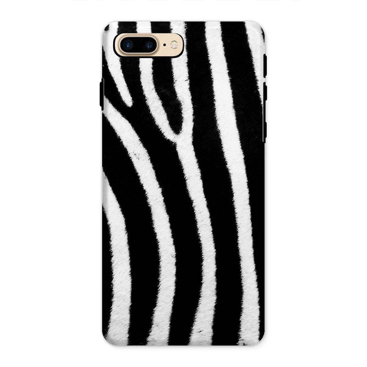 Casezest Mobile Phone Case for iPhone 8 Plus / Gloss Zebra Design