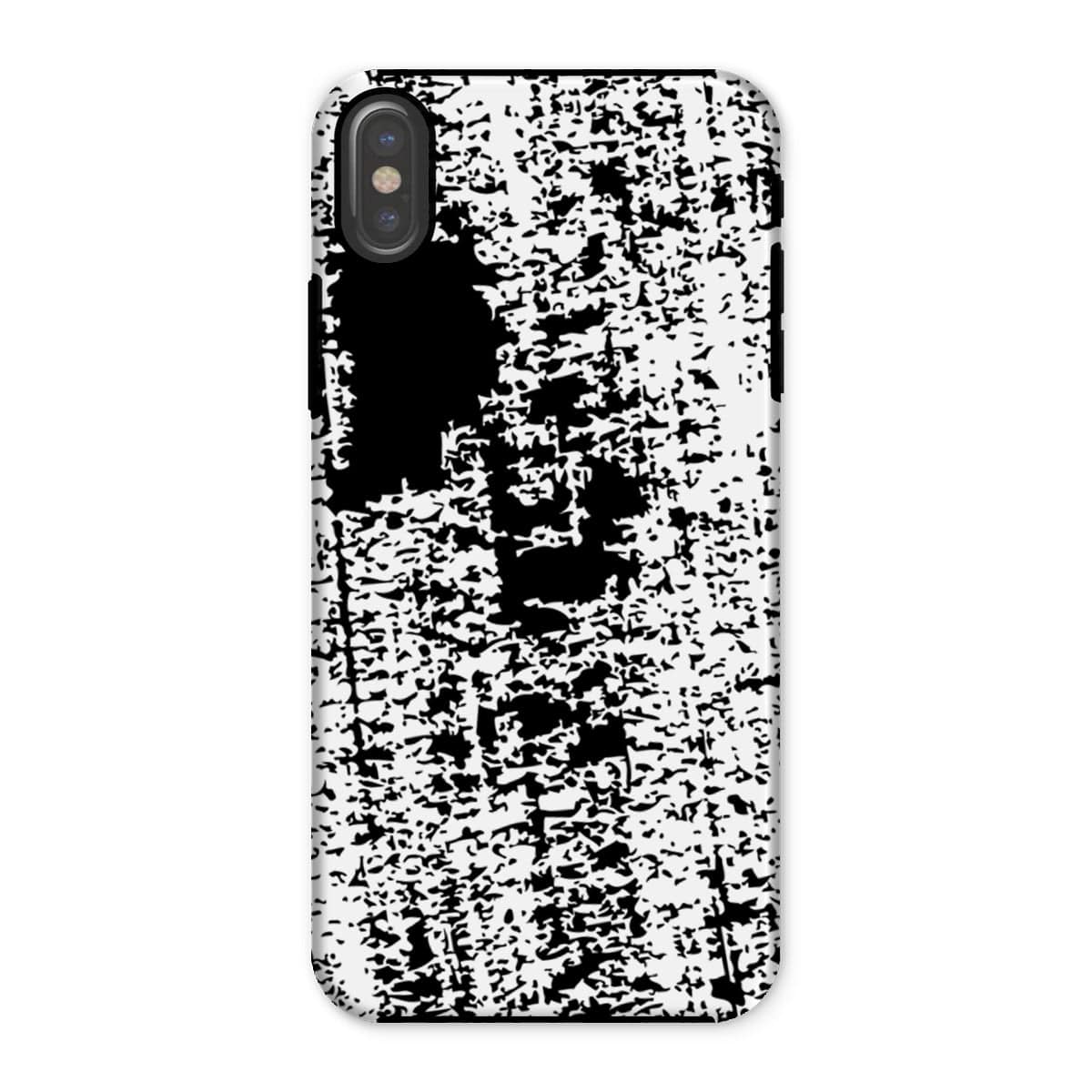 Casezest Mobile Phone Case for iPhone X / Gloss Black Brushstroke Design