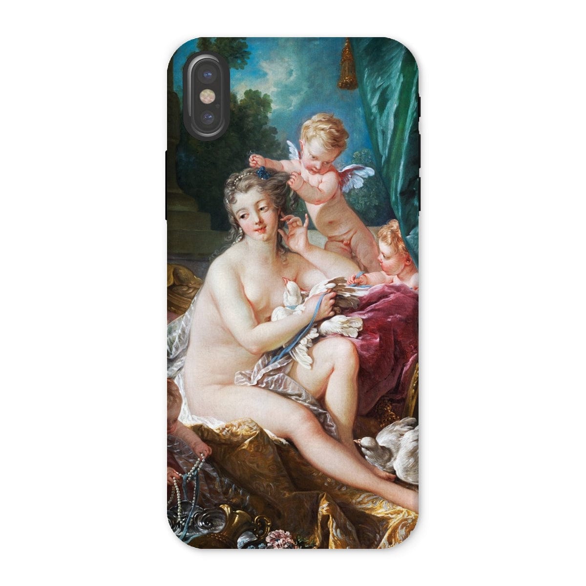 Casezest Mobile Phone Case for iPhone X / Gloss Boucher Toilette of Venus Design