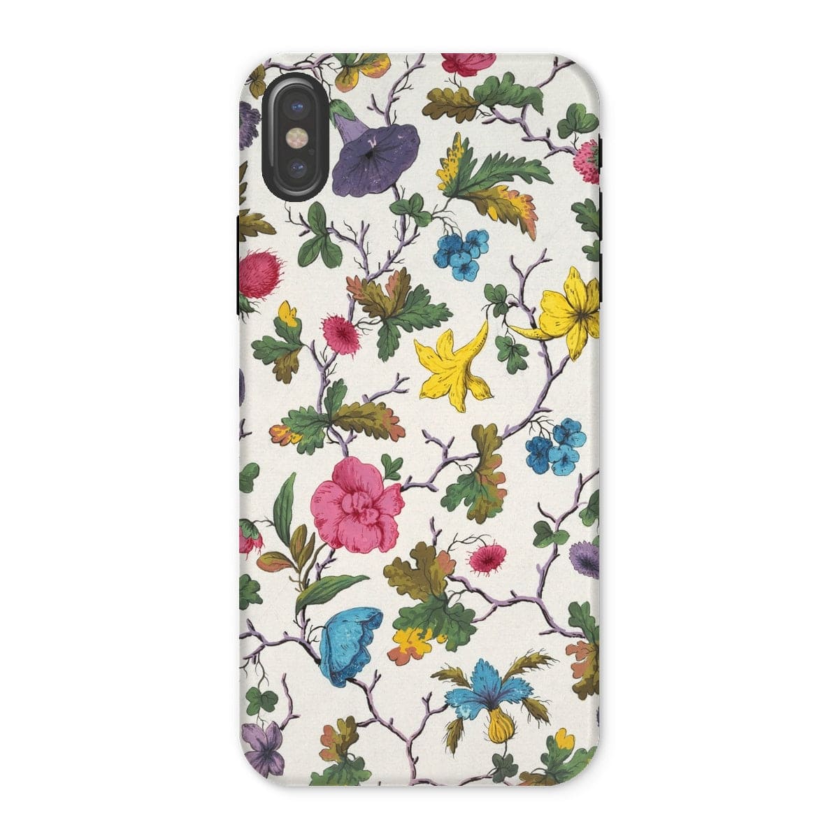 Casezest Mobile Phone Case for iPhone X / Gloss DuBois Floral Design