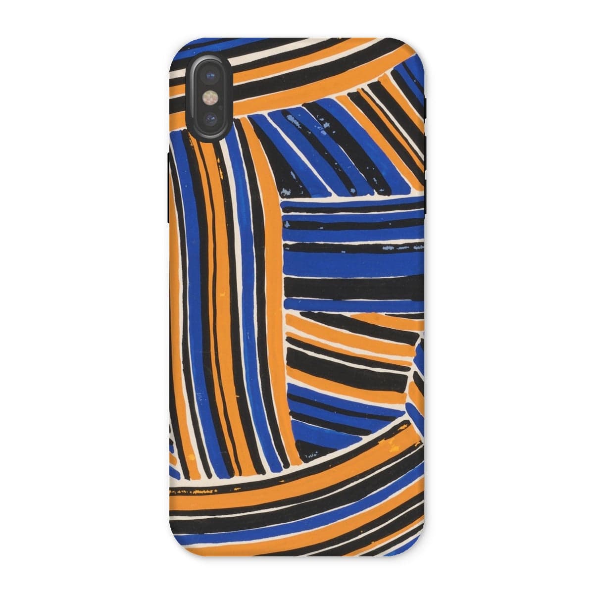 Casezest Mobile Phone Case for iPhone X / Gloss Férier Stripe Design