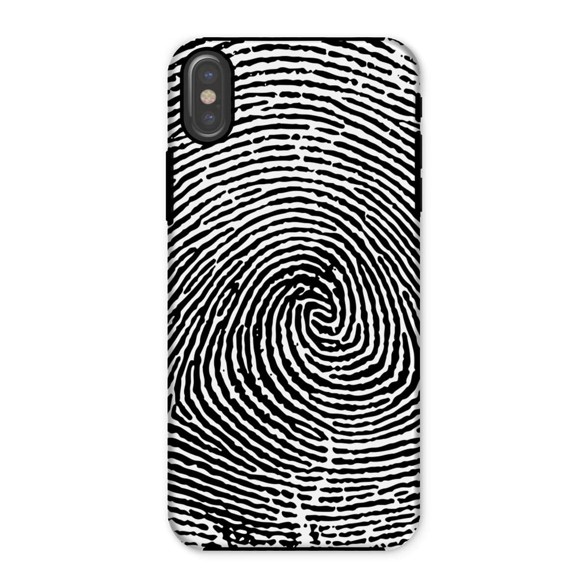 Casezest Mobile Phone Case for iPhone X / Gloss Fingerprint Design