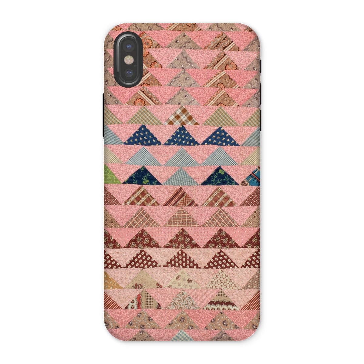 Casezest Mobile Phone Case for iPhone X / Gloss Flying Geese Quilt Design