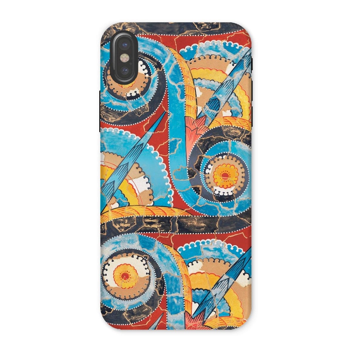 Casezest Mobile Phone Case for iPhone X / Gloss Gilliéron Spiral Frieze Design