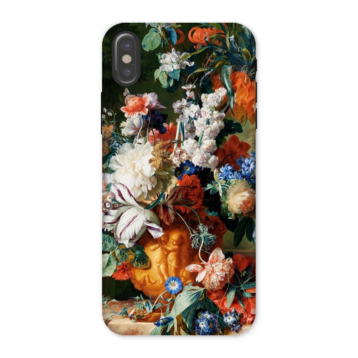 Casezest Mobile Phone Case for iPhone X / Gloss Huysum Bouquet Design