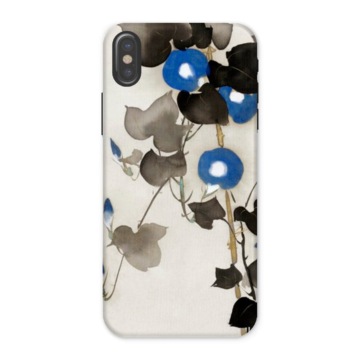 Casezest Mobile Phone Case for iPhone X / Gloss Kamisaka Flowers Design