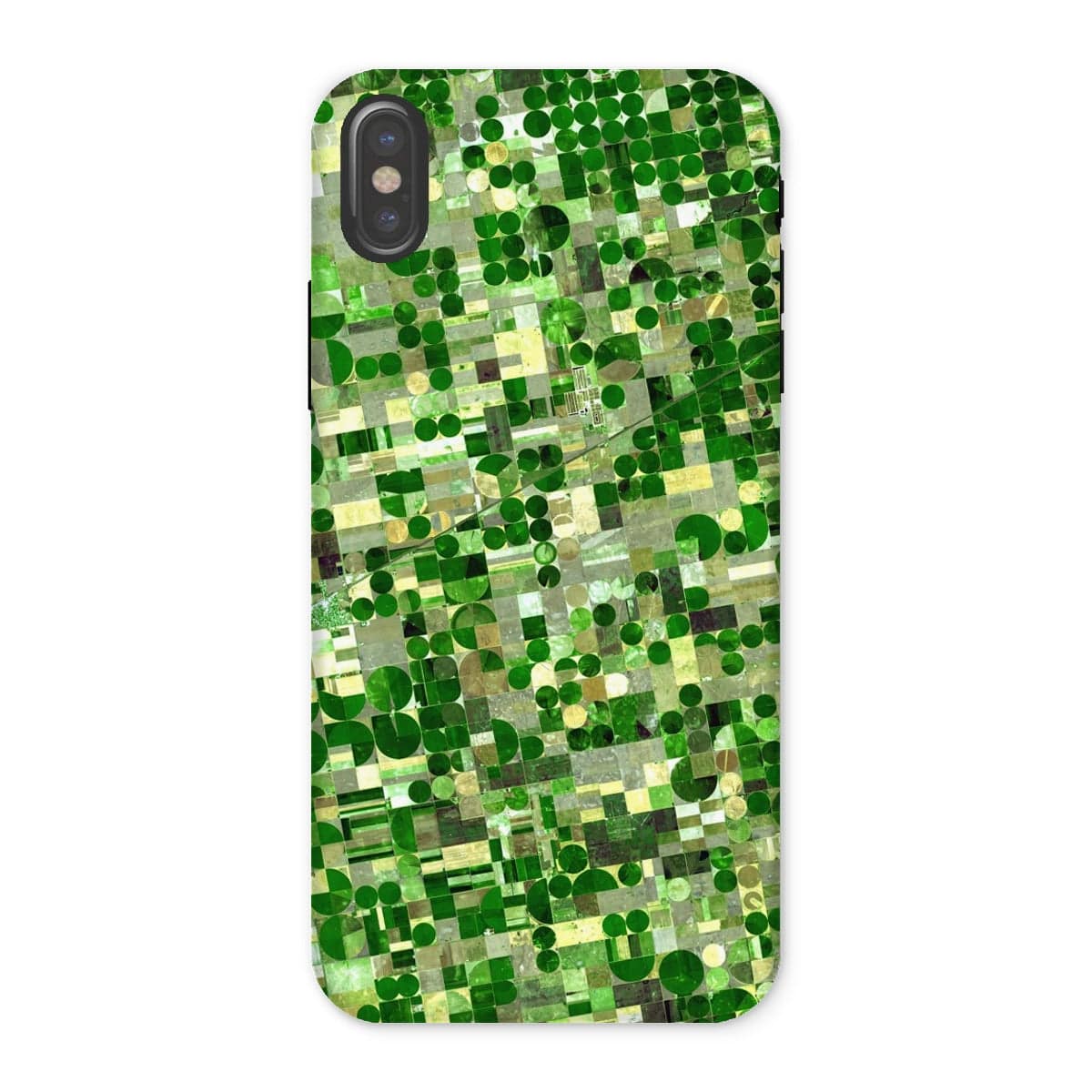 Casezest Mobile Phone Case for iPhone X / Gloss Kansas Crop Circles Design