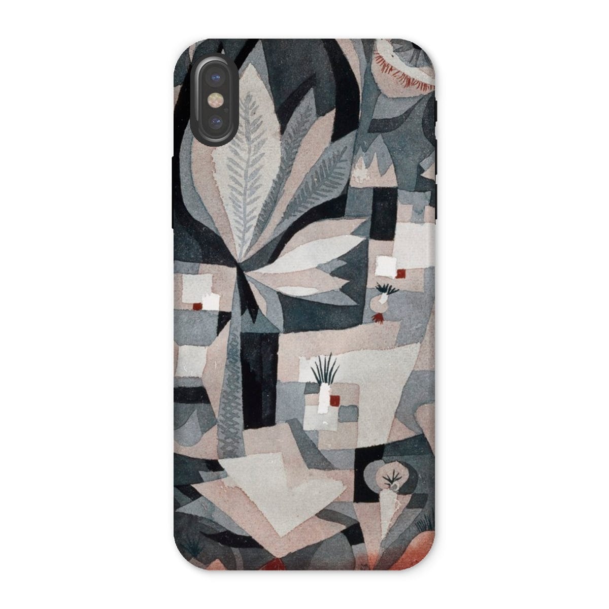 Casezest Mobile Phone Case for iPhone X / Gloss Klee Dry Garden Design