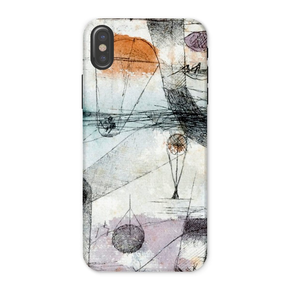 Casezest Mobile Phone Case for iPhone X / Gloss Klee Realm of Air Design