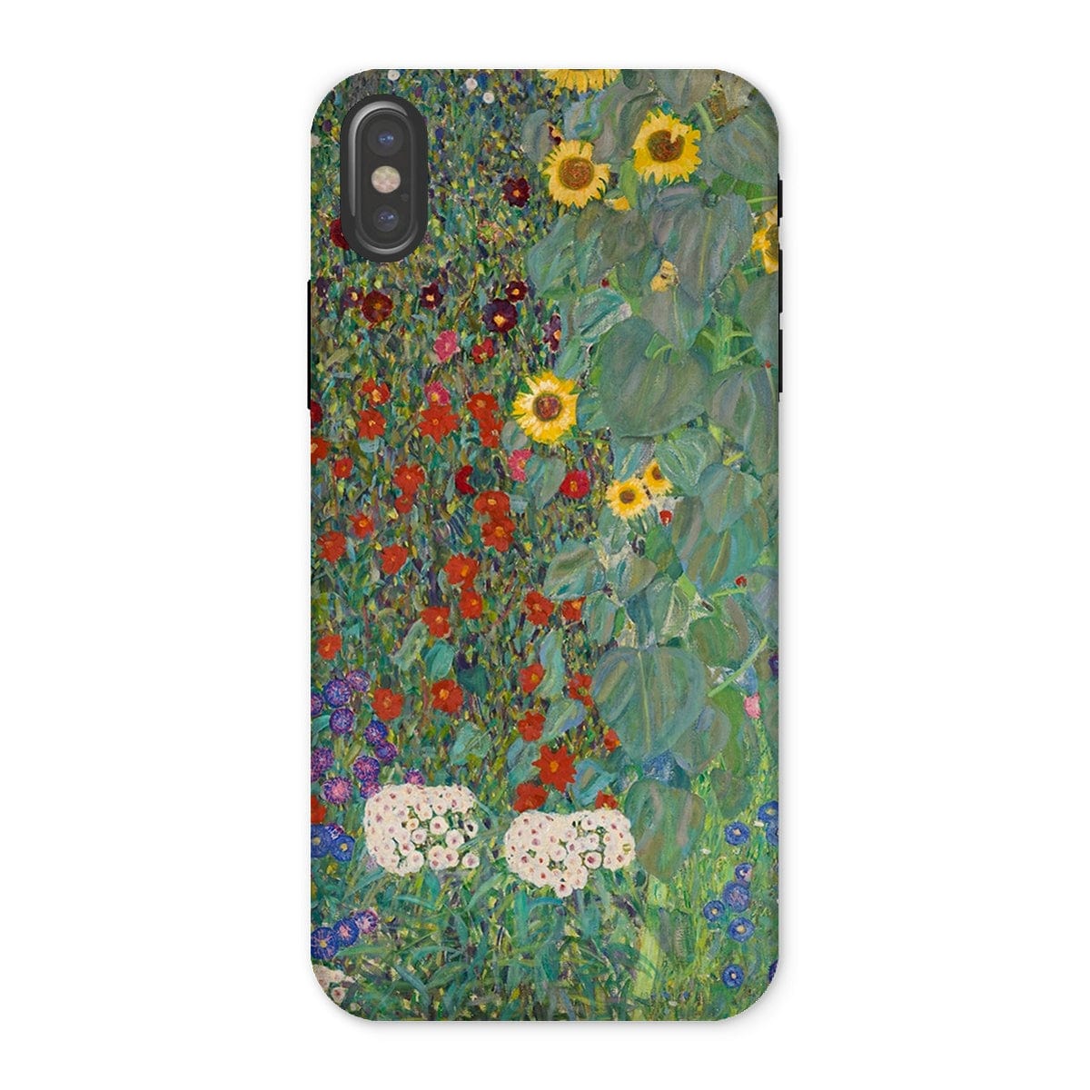 Casezest Mobile Phone Case for iPhone X / Gloss Klimt Farm Garden Design